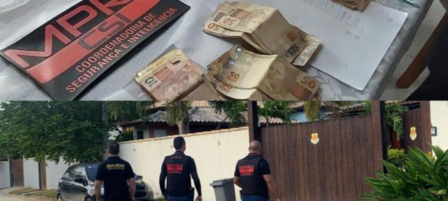 Na operação, foram apreendidos R$ 48 mil em espécie na casa do vereador / Foto: Divulgação MPRJ
