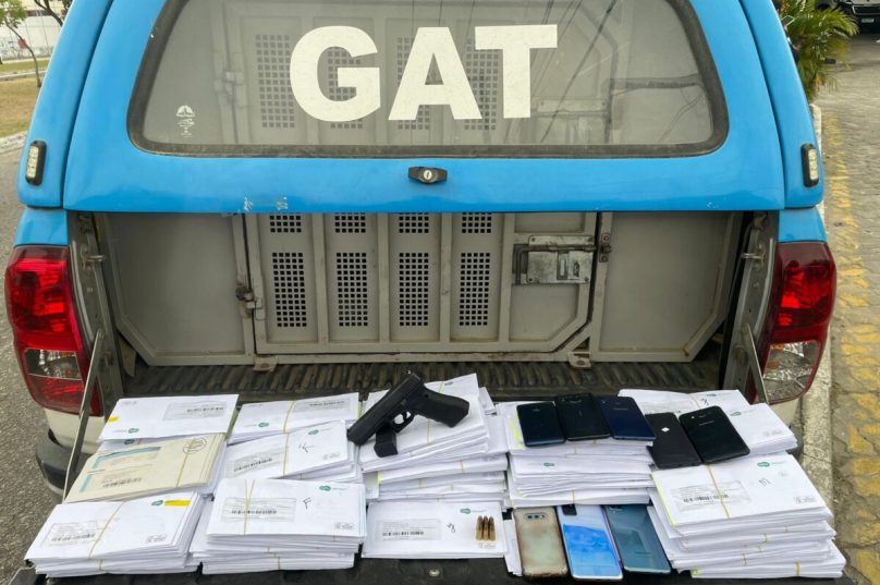 Material apreendido e recuperado pela PM | Imagem: 25º Batalhão da Polícia Militar