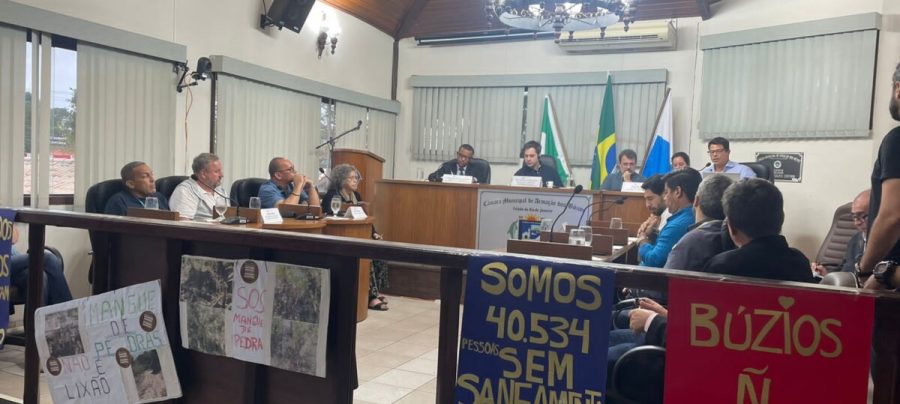 Audiência Pública sobre implantação da rede separativa de esgoto em Búzios