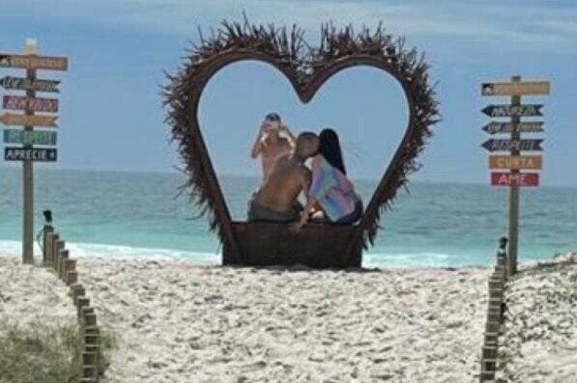 coração da praia do foguete