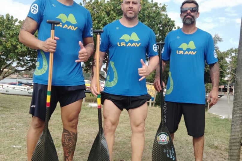 Na equipe do clube buziano, estão os atletas Tiago Isnarde, Eduardo Anselmo e Bruno Lima / foto divulgação