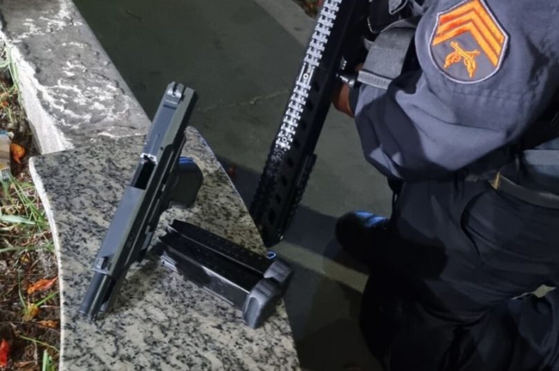 Arma apreendida em Cabo Frio. Foto: Polícia Militar