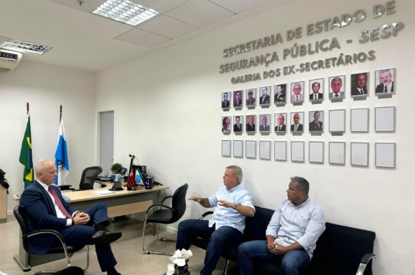 Reunião secretária de segurança pública/ Reprodução