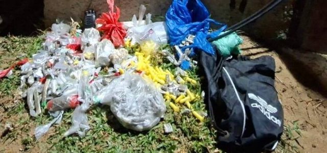Todo o material foi apresentado na Delegacia de Polícia para as medidas cabíveis / foto divulgação