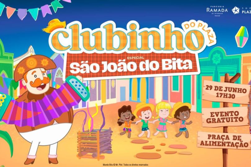 Shopping Plaza Macaé recebe show gratuito do Mundo Bita com clima junino neste domingo (29), às 17h30 / foto divulgação