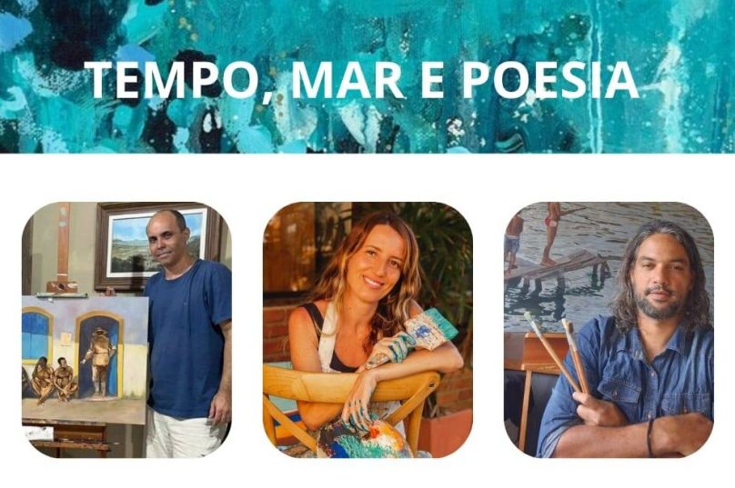 Exposição “Tempo, Mar e Poesia” reúne Alan Câmara, Raquel Condé e Vagner Cerqueira em Búzios com olhares sobre o mar / divulgação