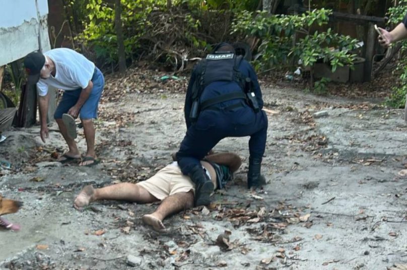 Viatura da Guarda Municipal atuou na ocorrência registrada no bairro Flamengo, em Maricá.
