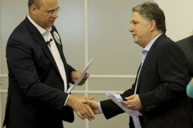 Witzele Garotinho durante debate ao governo do Rio em 2019 - SBT