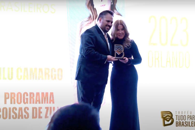 Zilu é premiada com o Troféu Tudo Para Brasileiros, nos EUA