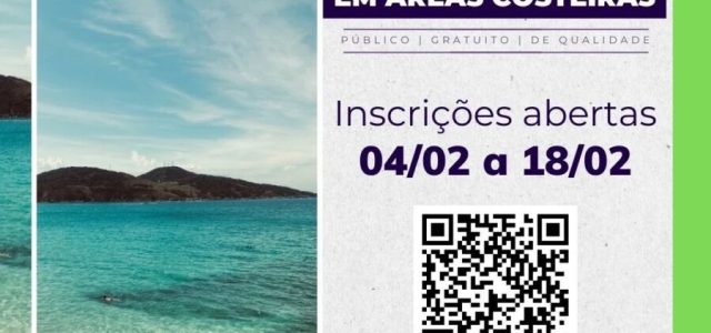 Servidores de Arraial do Cabo podem se inscrever na pós-graduação em Ciências Ambientais do IFRJ até esta terça-feira (18) / foto divulgação