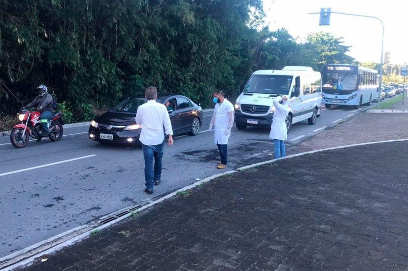 Imagem: barreira sani