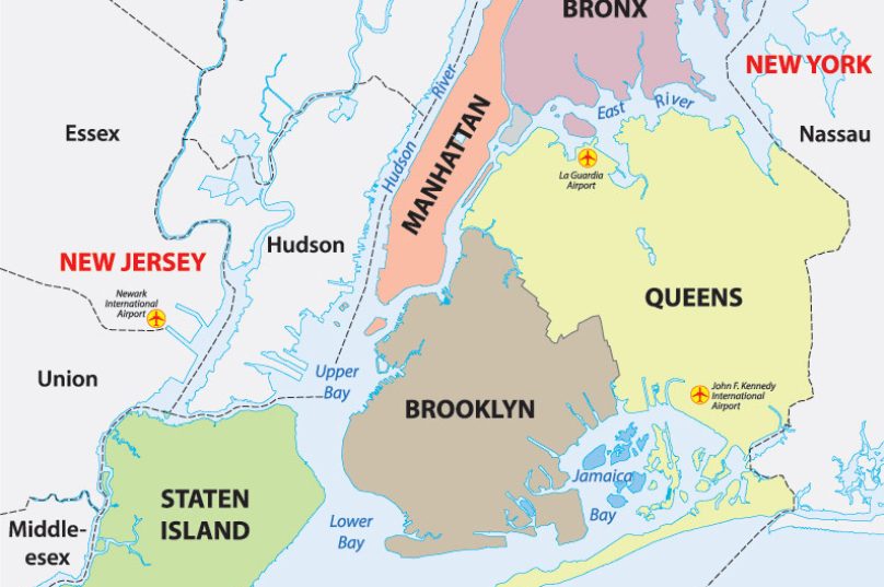 Os boroughs de Nova York