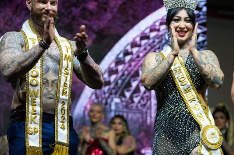 Ganhadores do Miss e Mister Tattoo Week SP 2024 são coroados