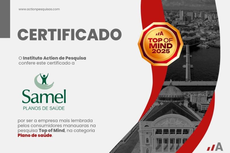 Grupo Samel é Top of Mind 2025 em duas categorias