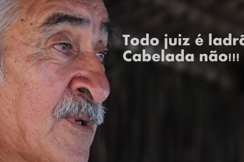 Ex-juiz de futebol Cabelada com sua conhecida frase | Foto: Divulgação