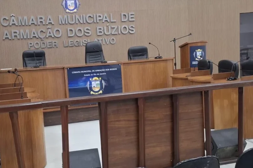 Nova sede provisória da Câmara Municipal de Armação dos Búzios, em Manguinhos.