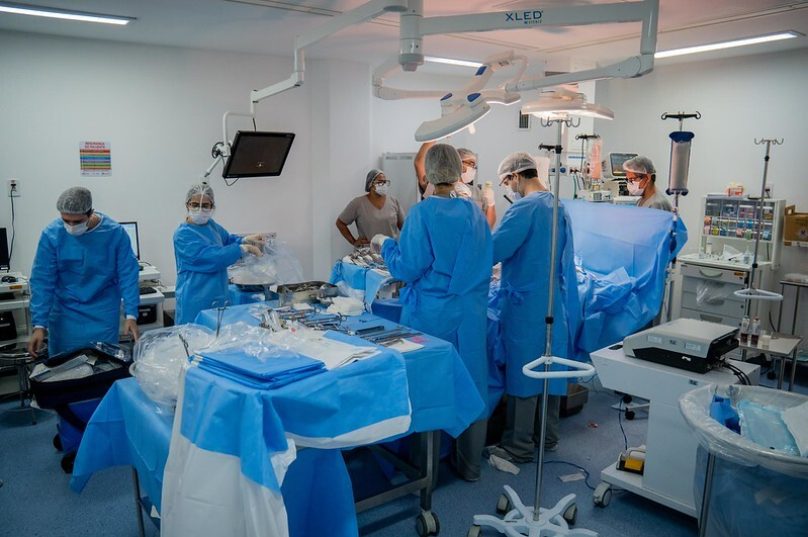O Hospital Che Guevara, em Maricá, realizou uma captação de múltiplos órgãos que beneficiará mais de 10 pacientes na fila de transplantes / foto  divulgação