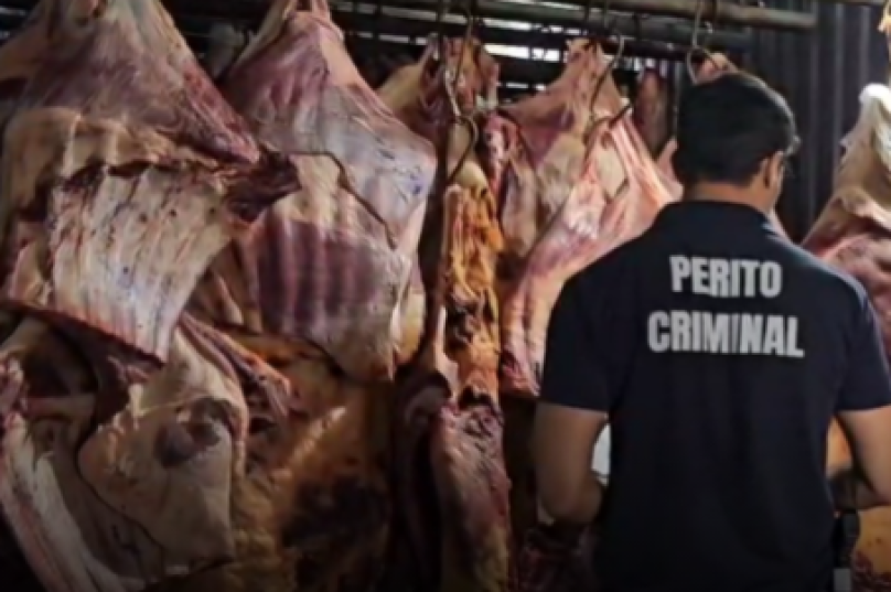 carne imprópria enchente
