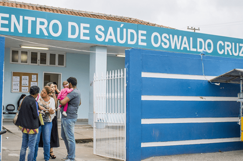 O Centro de Saúde Oswaldo Cruz, no Braga, é um dos locais de testagem no município. Foto reprodução