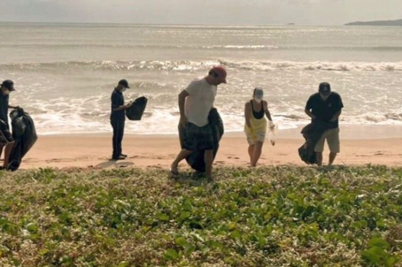 clube aretê participa do mutirão de limpeza de praias