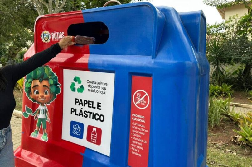 Búzios amplia coleta seletiva com contentores em praças, praias e bairros para descarte voluntário hoje / Crédito da Imagem: Divulgação