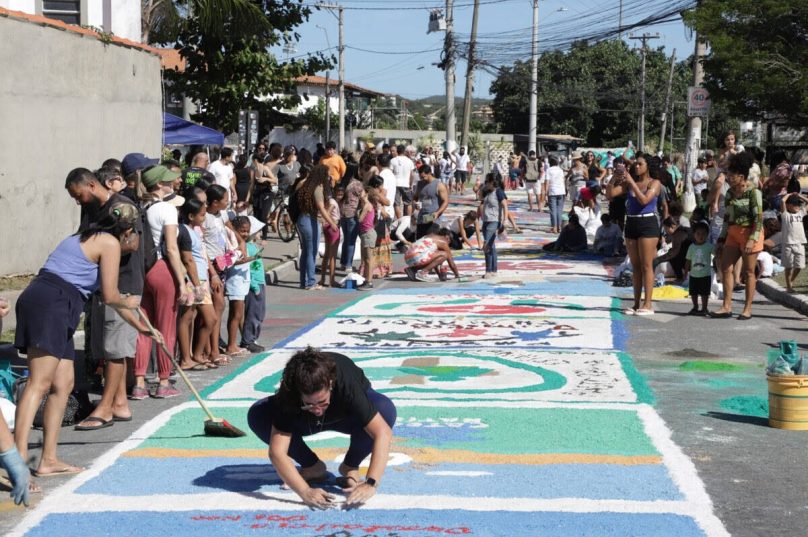 Corpus Christi terá tapetes de sal, missa campal e procissão em Manguinhos nesta quinta-feira em Búzios I Crédito da Imagem: DIvulgação PMAB