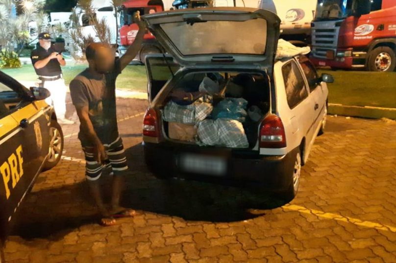 Sequestrador morava com a criança em um carro. Foto: Divulgação/Polícia Rodoviária Federal