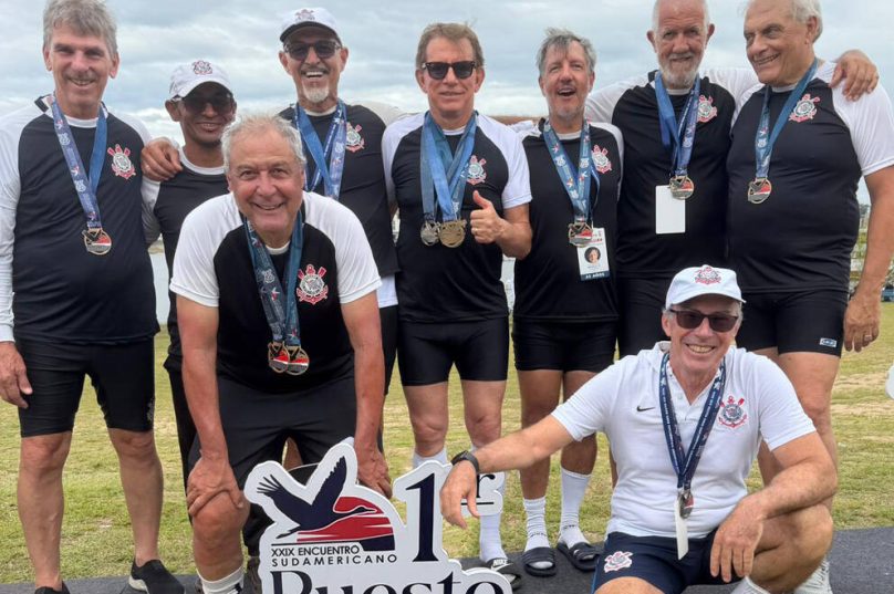 Corinthians conquista tricampeonato sul-americano de remo