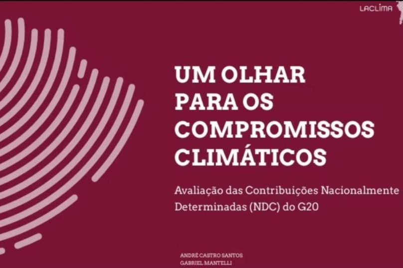 LACLIMA lança relatório sobre metas do G20 rumo a 2035