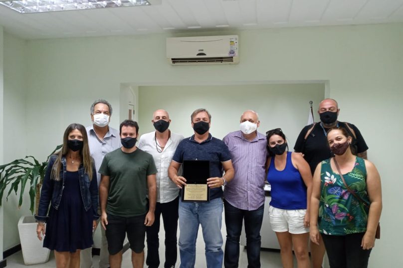 Reunião aconteceu na sede da Prefeitura. Imagem: Divulgação (Foto: Ascom ACEB)
