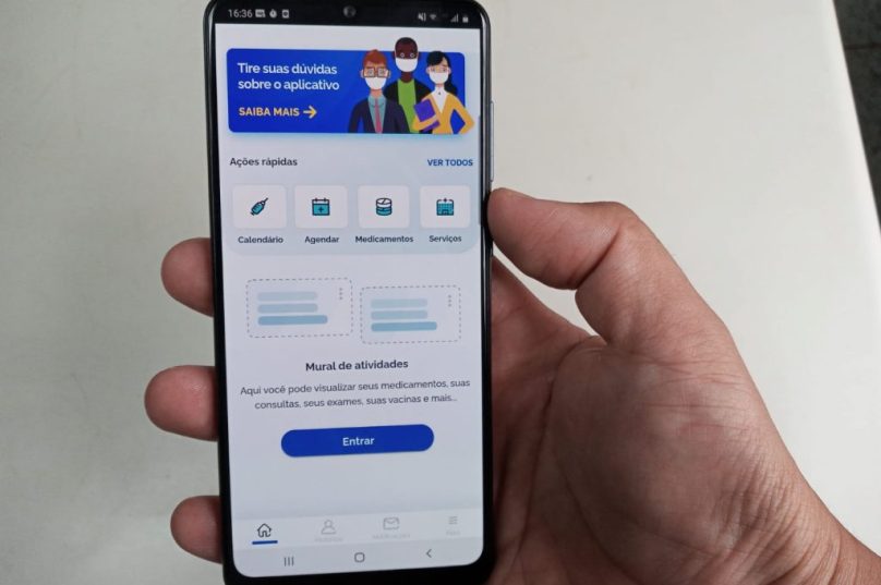 Aplicativo Conecta SUS também poderá ser usado como comprovante da vacinação contra a Covid-19. | Imagem: Reprodução