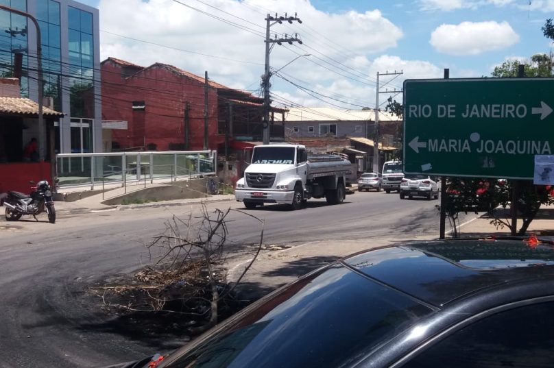 galhos e pneus