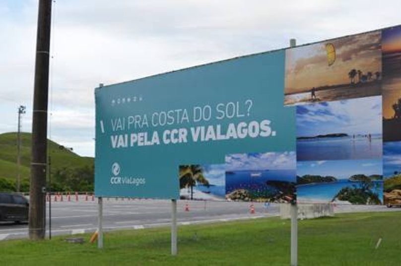 Faixa na ViaLagos é uma das ações de divulgação da campanha
