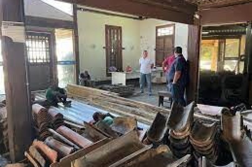 O prefeito Alexandre Martins fez uma visita esta semana para verificar o andamento da obra.