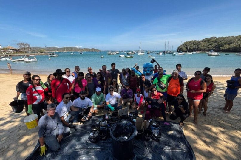 Búzios recolhe 300 kg de resíduos e planta mudas nativas em praias durante o Dia Mundial da Limpeza 2025 / foto divulgação PMAB