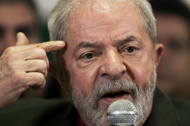 Brazil's former President Luiz Inacio Lula da Silva talks to the journalists during a press conference in Sao Paulo, Brazil, September 15, 2016. REUTERS/Fernando Donasci          FOR EDITORIAL USE ONLY. NO RESALES. NO ARCHIVES.