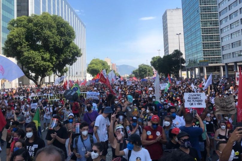 Imagem Ilustrativa | Manifestação no ato do dia 29 de maio. Imagem: Reprodução | G1