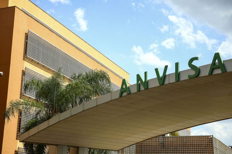 Fachada do edifício sede da Agência Nacional de Vigilância Sanitária (Anvisa). Imagem: Marcelo Camargo.