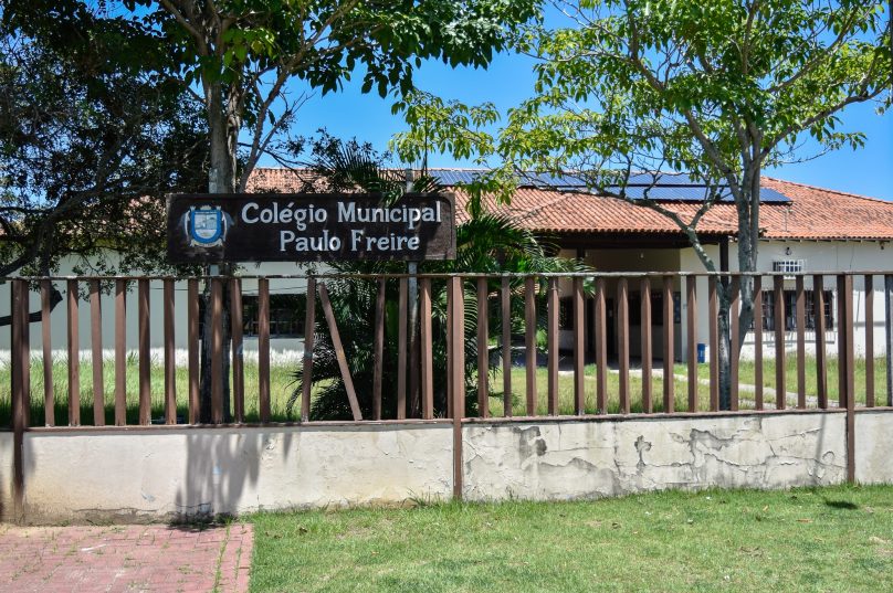 O Colégio Municipal Paulo Freire funciona há 17 anos no município. Foto reprodução.