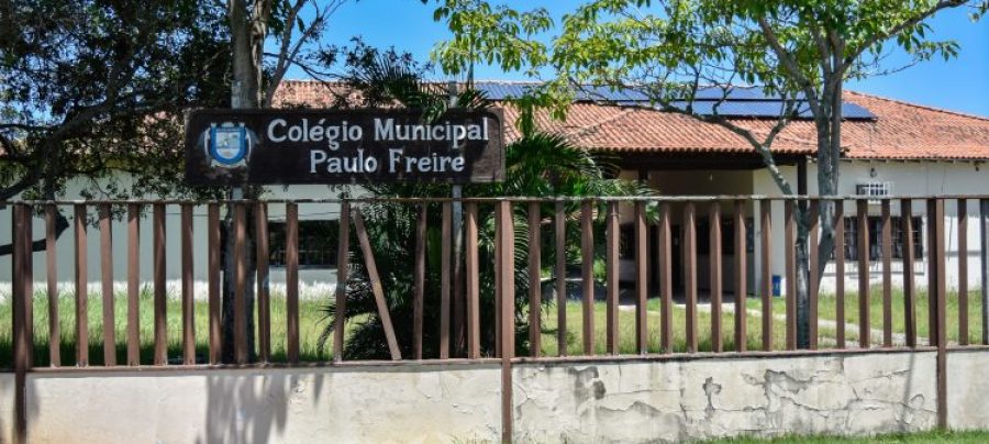 O Colégio Municipal Paulo Freire funciona há 17 anos no município. Foto reprodução.