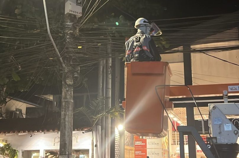 poste pegou fogo rua das pedras búzios