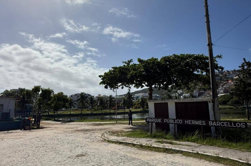 Arraial do Cabo inicia cercamento do Parque Hermes Barcelos para avanço das obras e reforço da segurança no local / foto divulgação