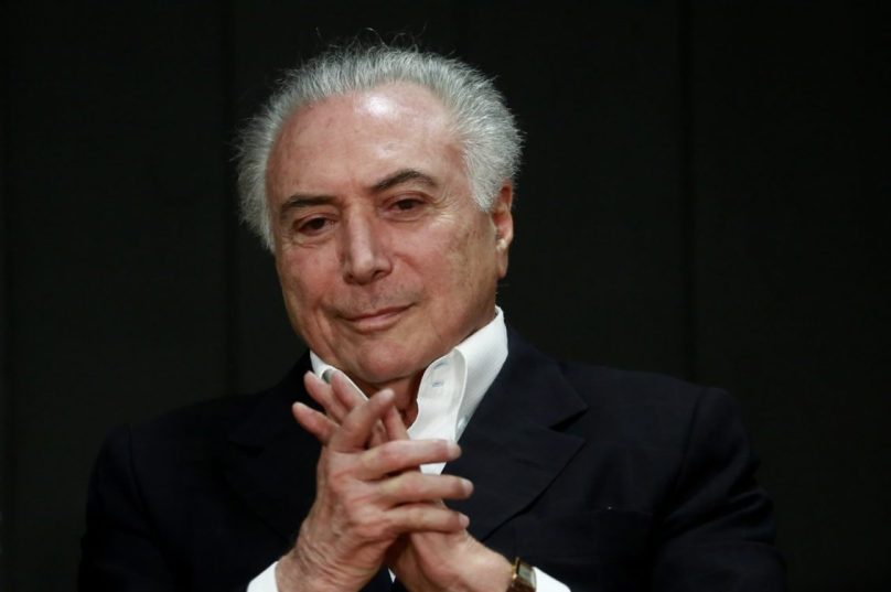 DF - TEMER-AÇÃO-EBSERH-SOLIDÁRIA - POLÍTICA - O presidente Michel Temer participa do lançamento da ação EBSERH solidária para Roraima do Ministério das Educação, em Brasília (DF), neste sábado (25). 25/08/2018 - Foto: FáTIMA MEIRA/FUTURA PRESS/FUTURA PRESS/ESTADÃO CONTEÚDO