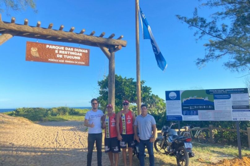 As praias do Forno e Tucuns, em Búzios, voltaram a exibir a certificação Bandeira Azul após adequações ambientais e estruturais / foto divulgação