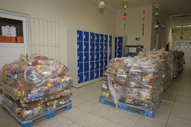 O primeiro polo a receber foi o polo da Rasa com distribuição no INEFI. Foto divulgação