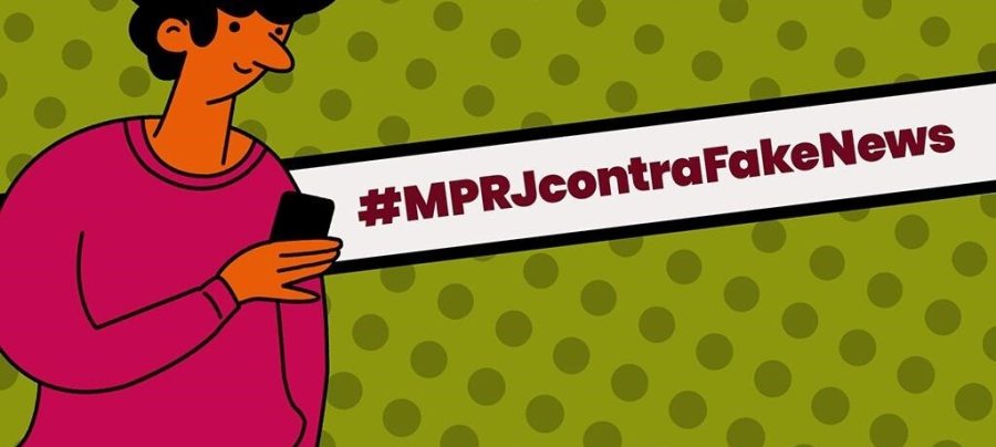Ao longo desse período, os posts da campanha serão identificados pela hashtag oficial #MPRJcontraFakeNews. Imagem Divulgação